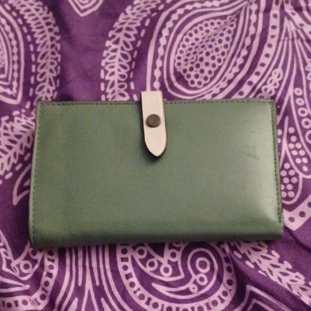 Green Leather Wallet